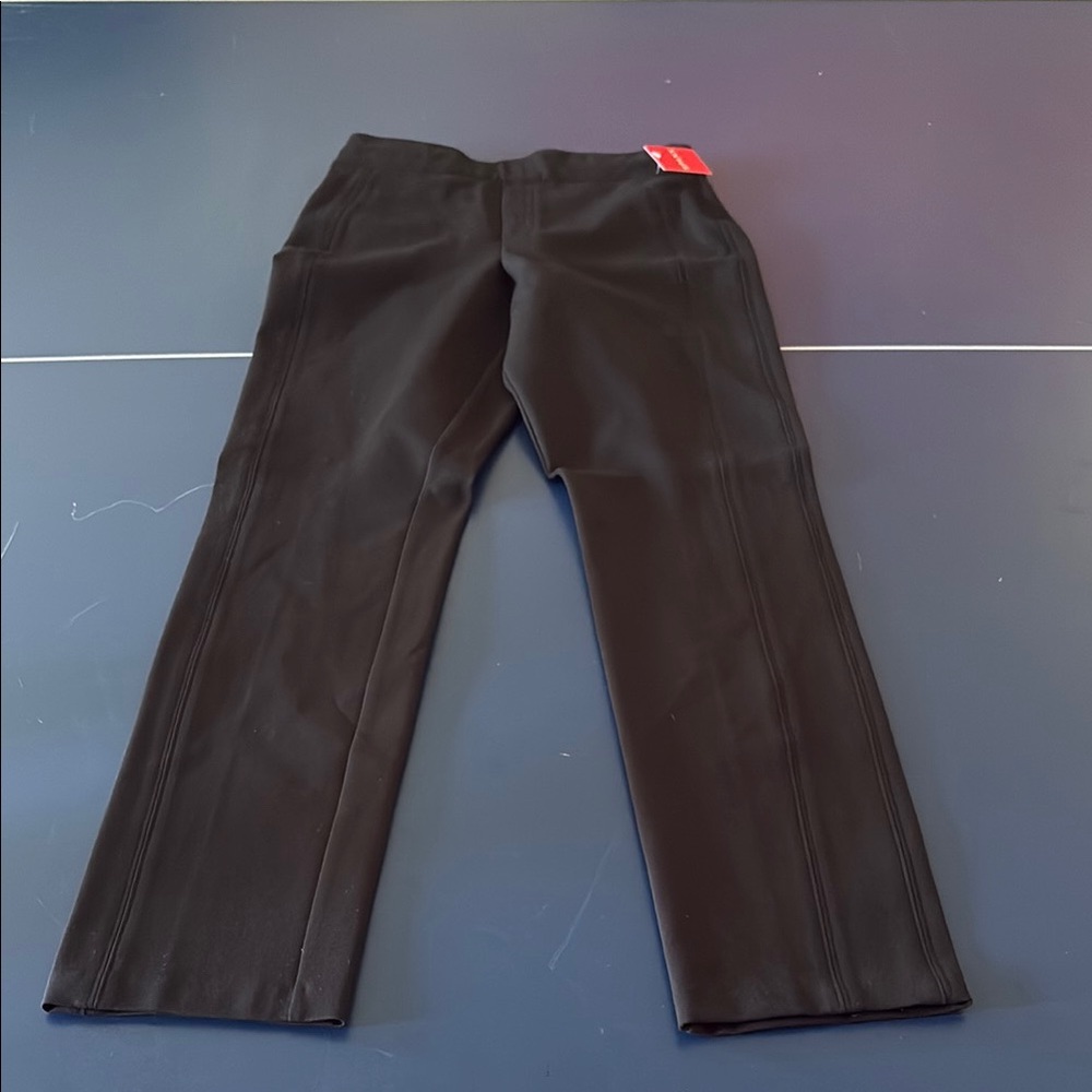 SPANX Black Dress Pants Classic Straight-Leg